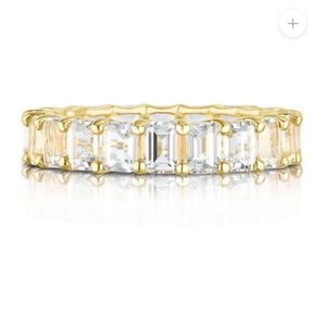 *Ring Concierge* Petite Emerald Cut White Topaz